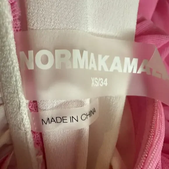 Norma Kamali NEW Walter Mini Dress Size XS in Candy Pink Sweetheart Neckline - Picture 11 of 12